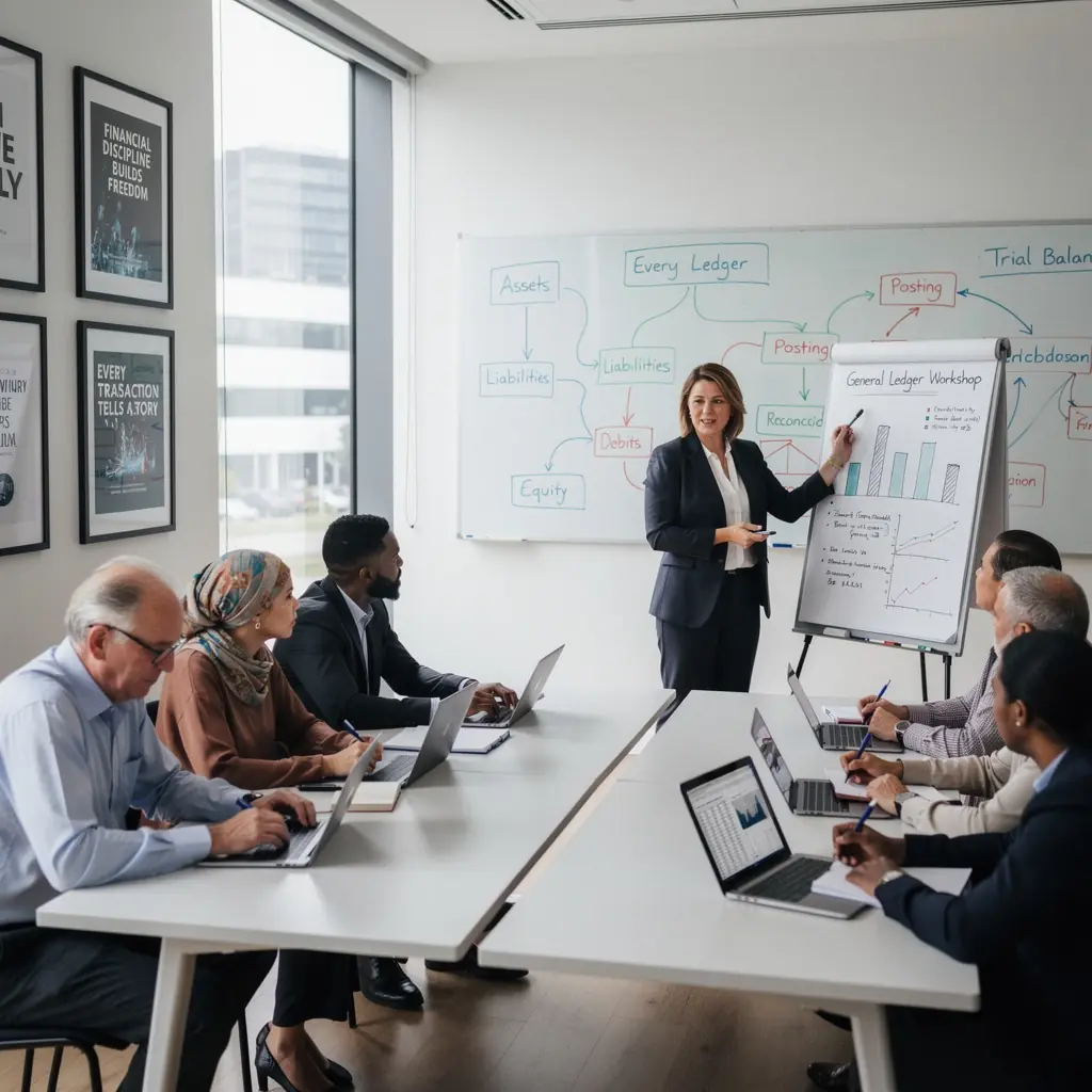 Gyakorlati könyvelési feladatok megoldása egy szakképzett oktató irányításával.