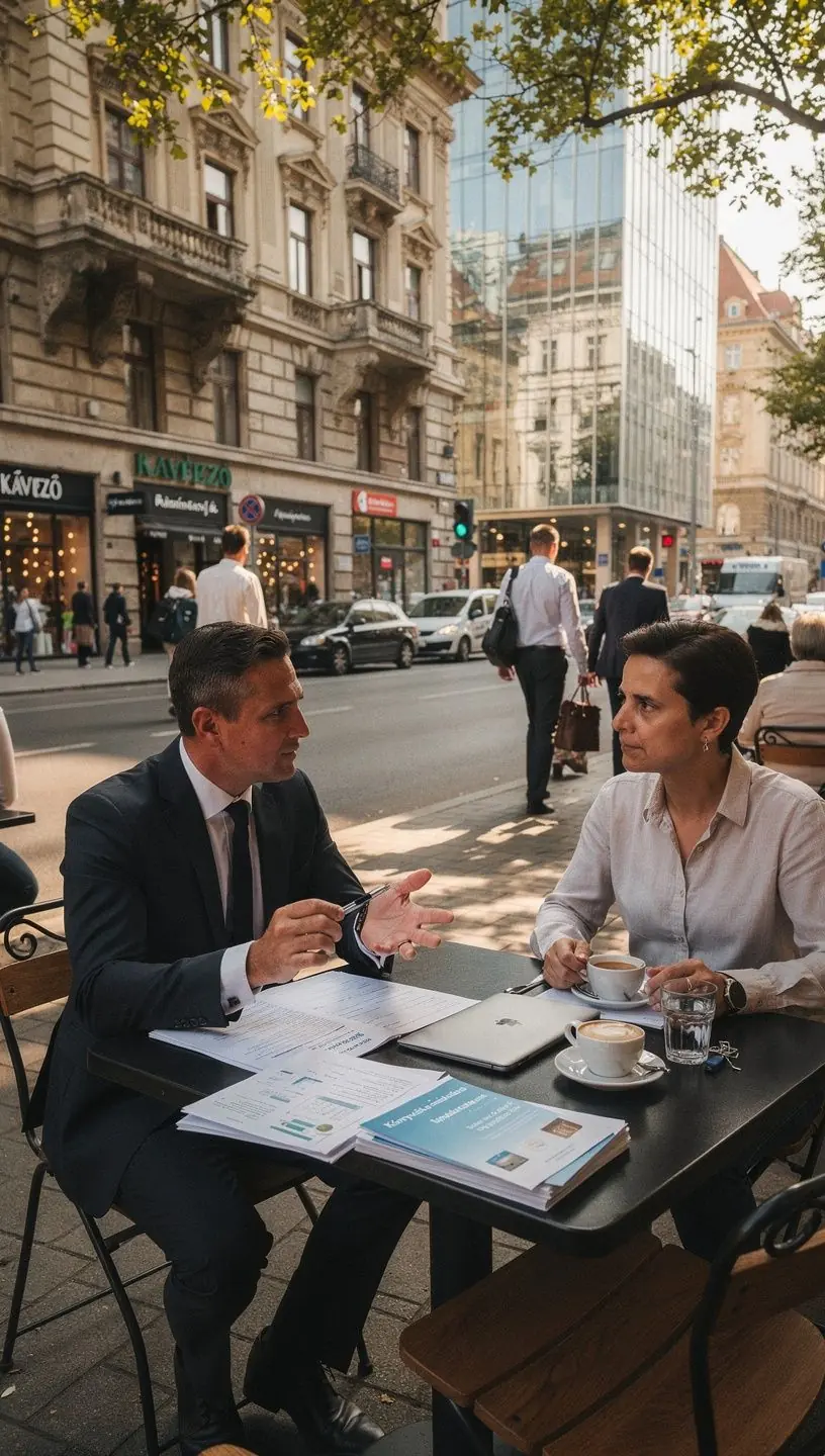 Könyvelési tréninghez készített jegyzetek és tananyagok egy asztalon.